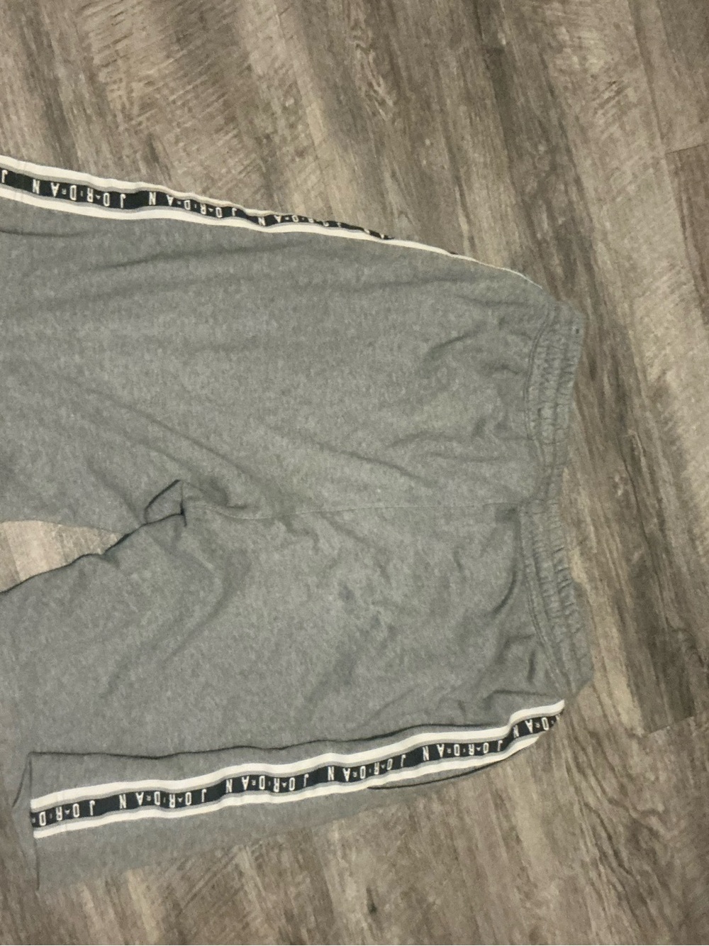 Jordan Gray Athletic Shorts with Side Logo Tape